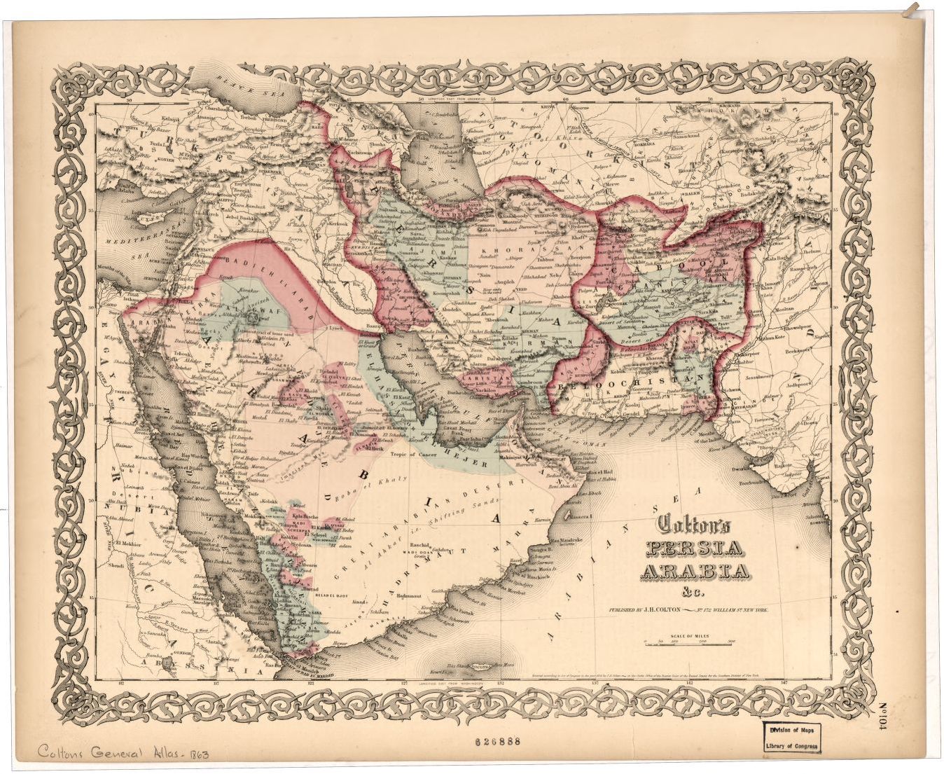 خارطة الجزيرة العربية قديماً